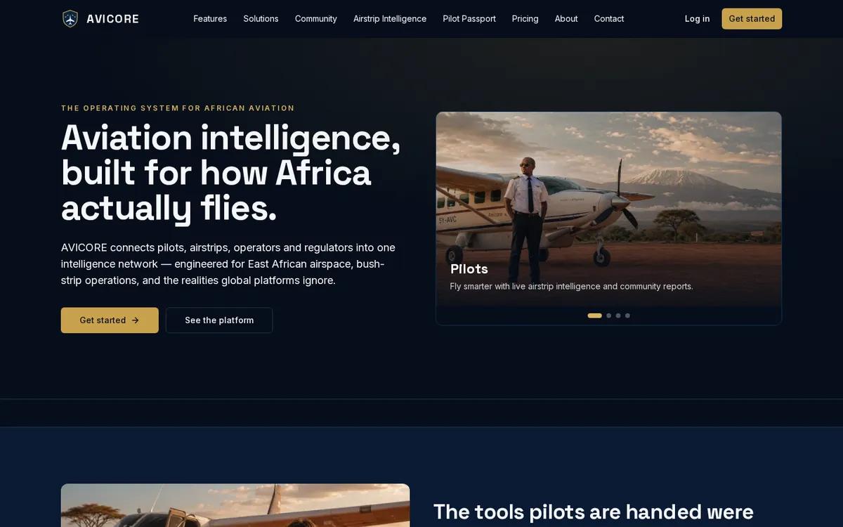Screenshot of Avicore