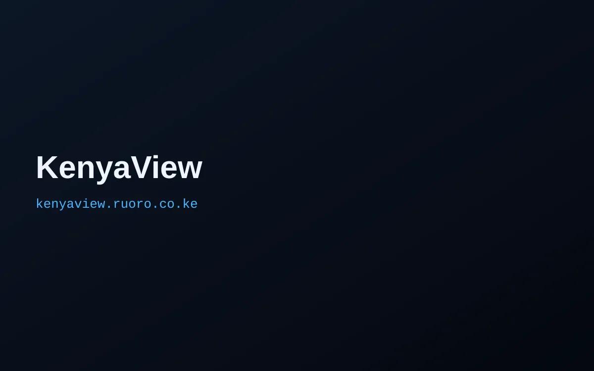 Screenshot of KenyaView