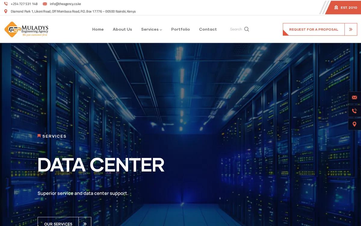 Screenshot of Muladys Engineering Agency